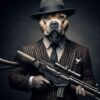 Poster Un Portrait Aventureux ou fun de Votre Compagnon en habits