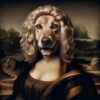 Poster Un Portrait Aventureux ou fun de Votre Compagnon en habits