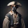 Poster Un Portrait Aventureux ou fun de Votre Compagnon en habits
