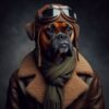 Poster Un Portrait Aventureux ou fun de Votre Compagnon en habits