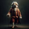 Poster Un Portrait Aventureux ou fun de Votre Compagnon en habits